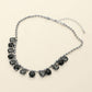 Cushion Teardrop Round Stone Link Evening Necklace