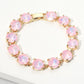 Round Stone Link Evening Bracelet