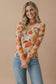 Pumpkin Mesh Semi Sheer Top