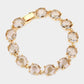 Round Stone Link Evening Bracelet
