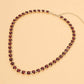 Round Stone Link  Statement Necklace