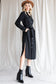 Button down shirt long dress PLUS 30-545P