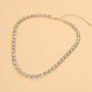 Round Stone Link  Statement Necklace