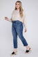 Plus Size High Rise Slim Straight Jeans