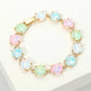 Round Stone Link Evening Bracelet
