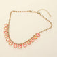 Cushion Teardrop Round Stone Link Evening Necklace