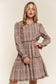 And The Why Full Size Washed Frayed Tiered Plaid Dress