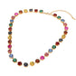 Round Stone Link  Statement Necklace