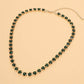 Round Stone Link  Statement Necklace