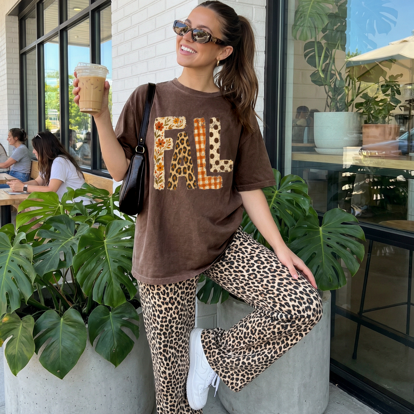 FALL Floral Leopard | Polka Dots | Trendy Graphic Tshirt