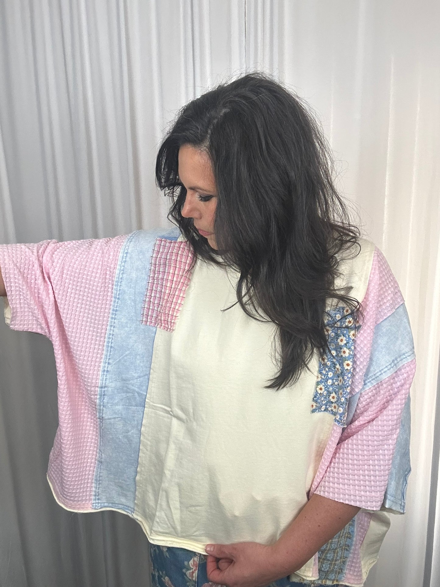 PATCHWORK DAYDREAM TOP (ST8420)
